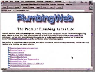PlumbingWeb website in 1997